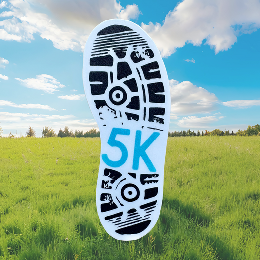 STICKER - 5K Shoe Print - virtualrunevent