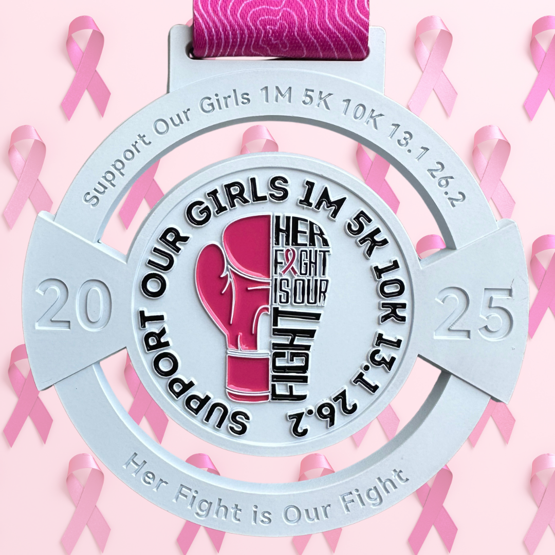 2025 Support Our Girls 1M 5K 10K 13.1 26.2 - Benefits Breast Cancer Research Foundation (starts shipping out August 15) - virtualrunevent