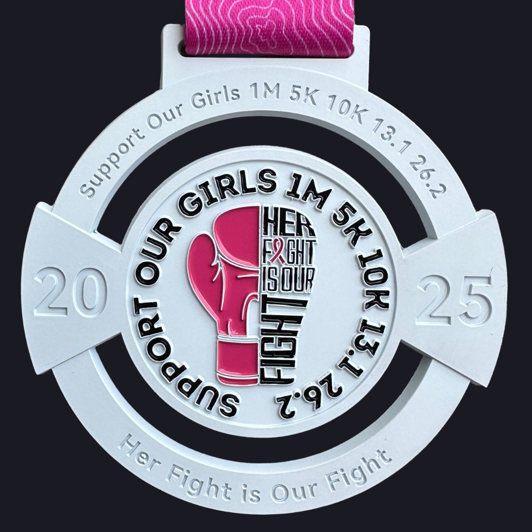 2025 Support Our Girls 1M 5K 10K 13.1 26.2 - Benefits Breast Cancer Research Foundation (starts shipping out August 15) - virtualrunevent