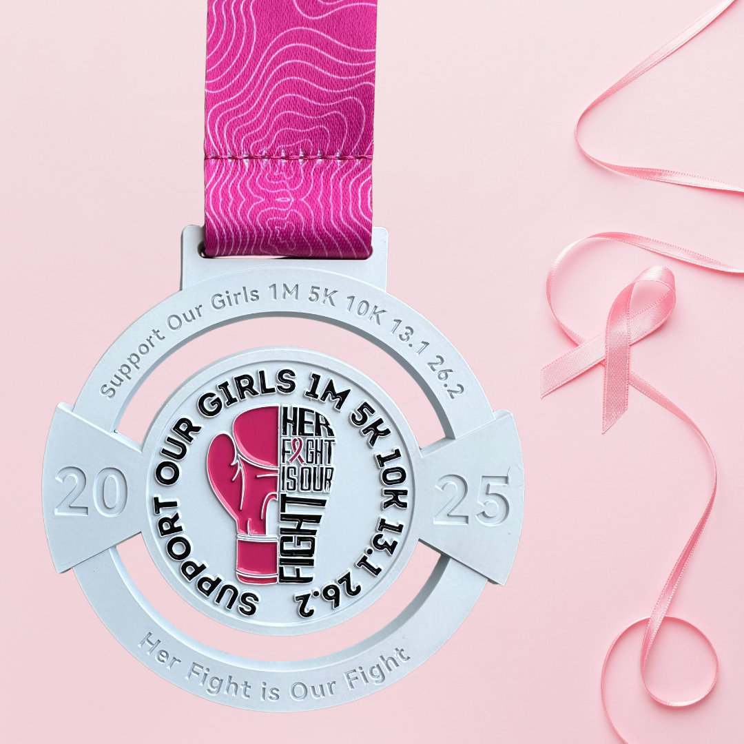 2025 Support Our Girls 1M 5K 10K 13.1 26.2 - Benefits Breast Cancer Research Foundation (starts shipping out August 15) - virtualrunevent