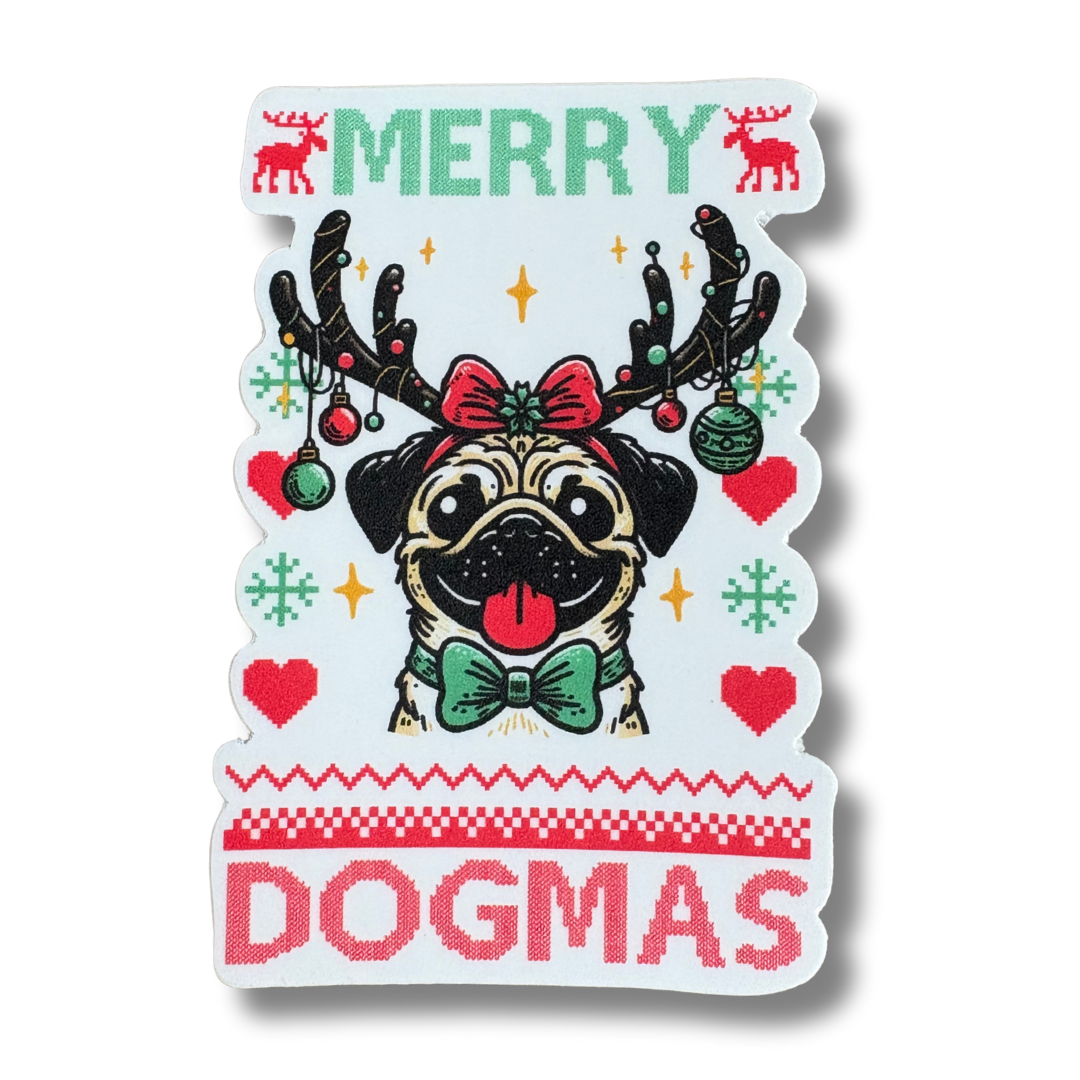 STICKER - Merry Dogmas - virtualrunevent