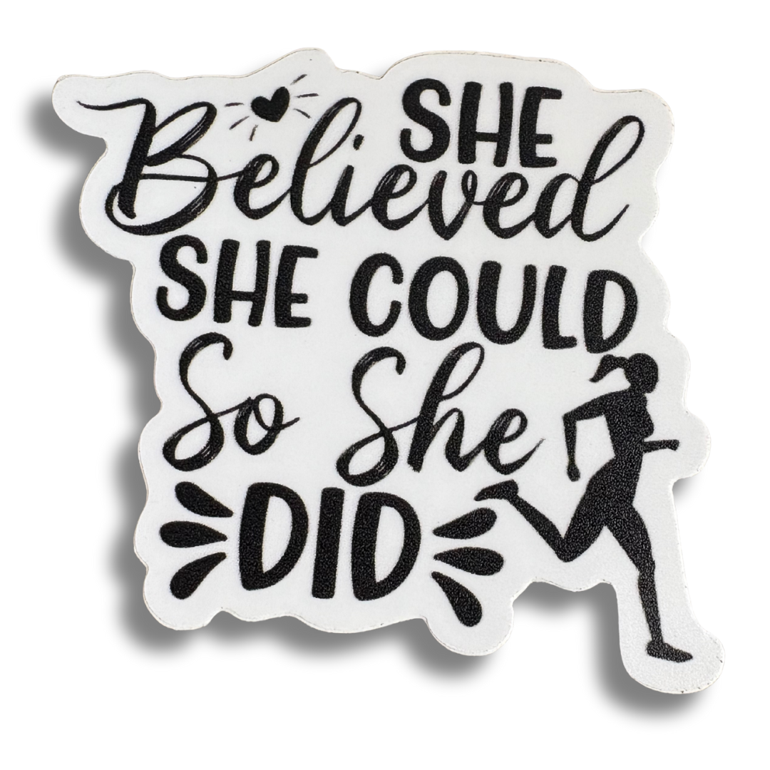 STICKER - SHE BELIEVED - virtualrunevent