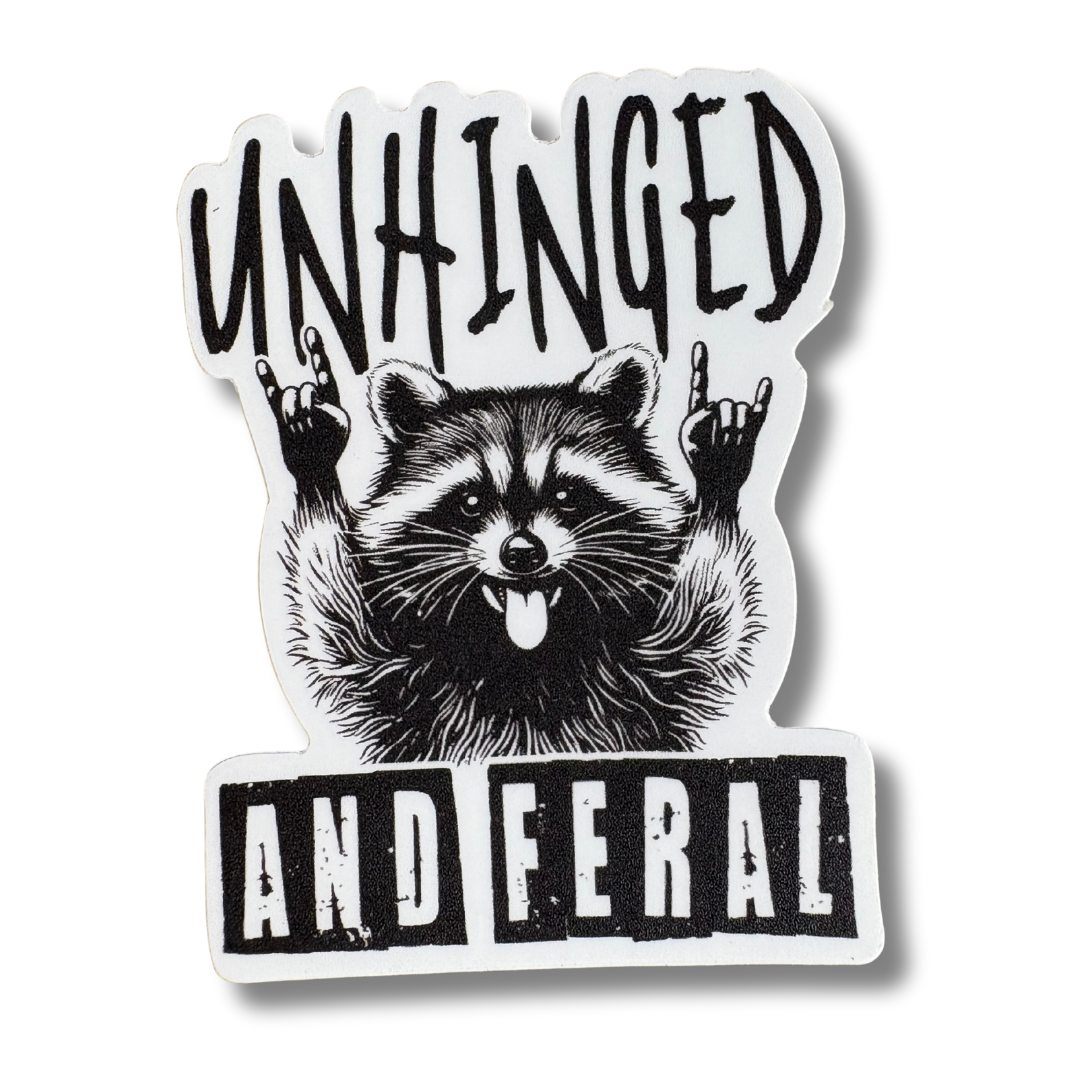 STICKER - Unhinged and Feral - virtualrunevent
