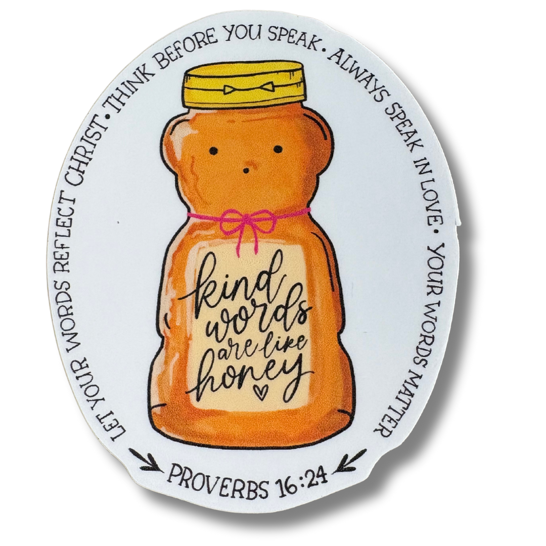 STICKER - Kind Words are Like Honey - virtualrunevent