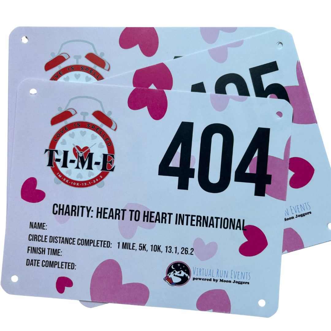 BIBS - Pack of TEN - Love is Spelled T.I.M.E. - virtualrunevent