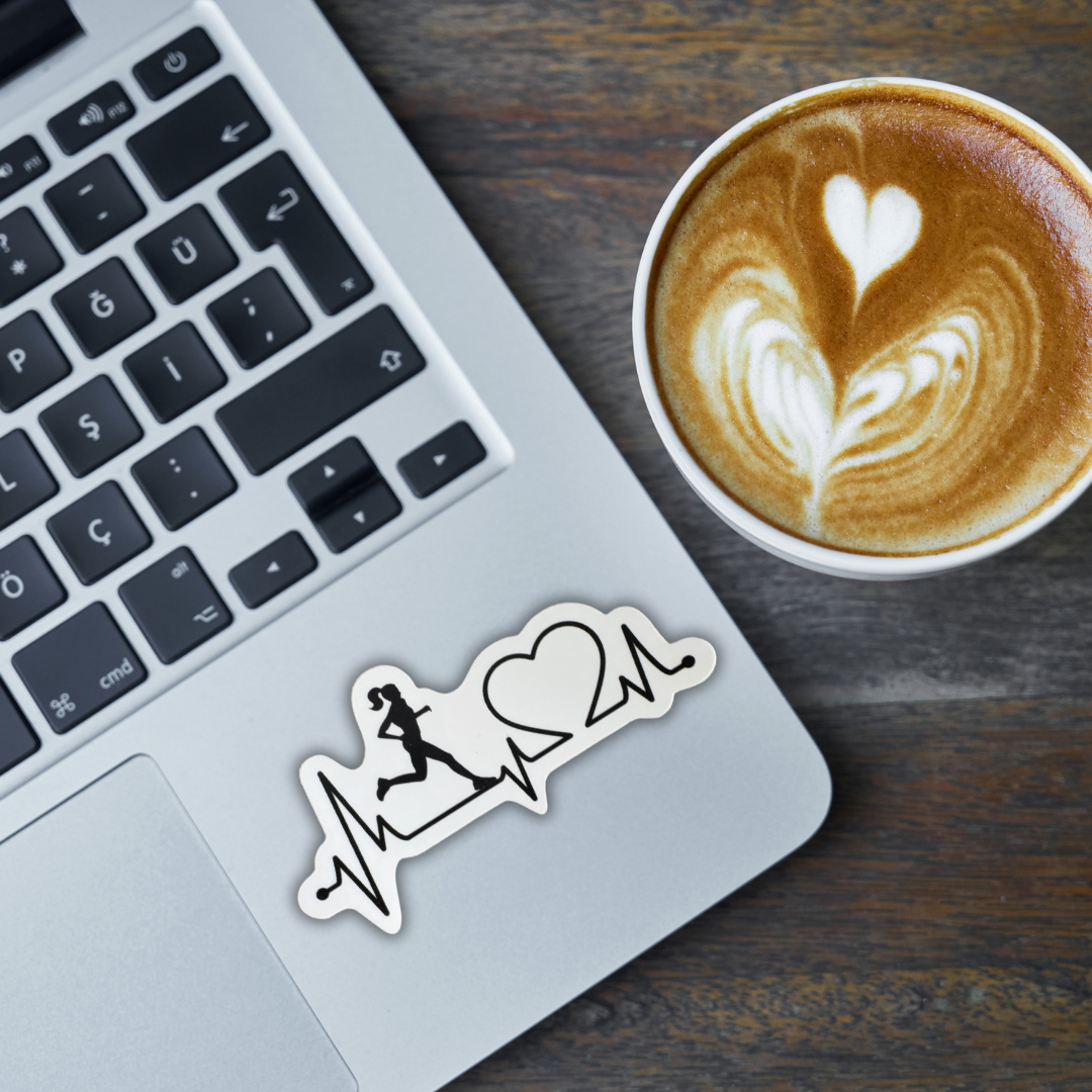 STICKER: Runner's Heartbeat - virtualrunevent