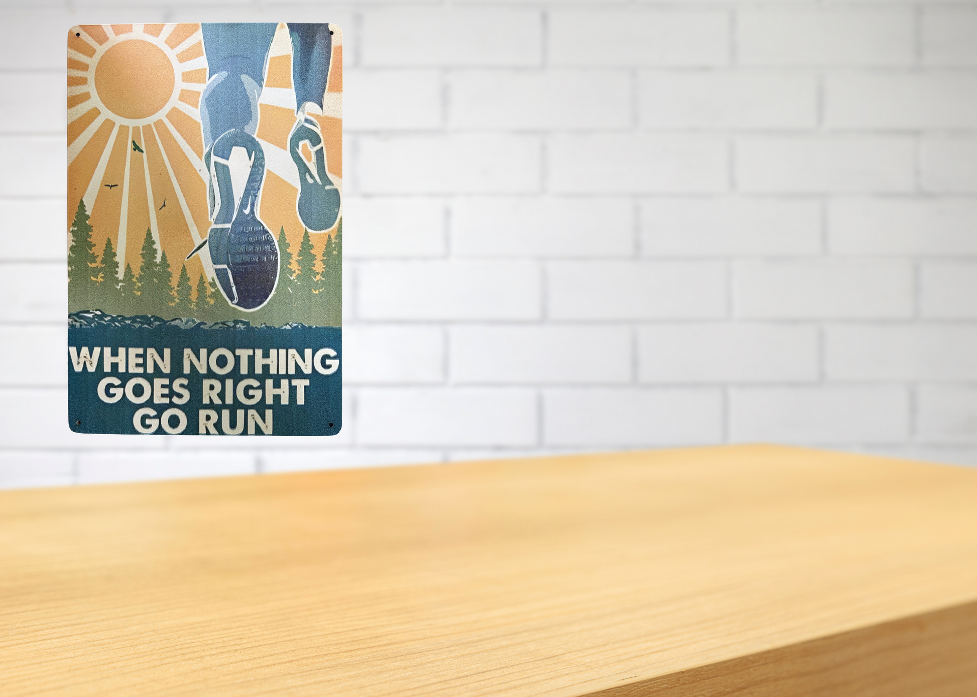 TIN SIGN - Go Run! - virtualrunevent