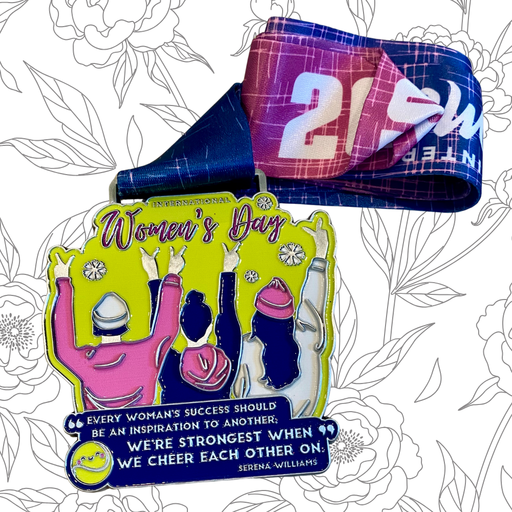 2025 International Women's Day 1M 5K 10K 13.1 26.2 - virtualrunevent