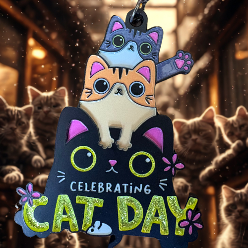 2025 Cat Day 1M 5K 10K 13.1 26.2 - Benefits Alley Cat Allies