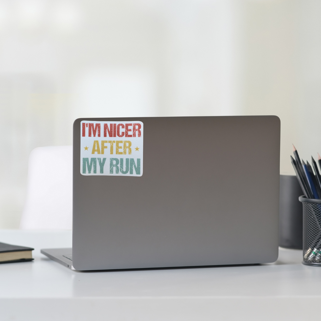 STICKER - I'm Nicer After My Run