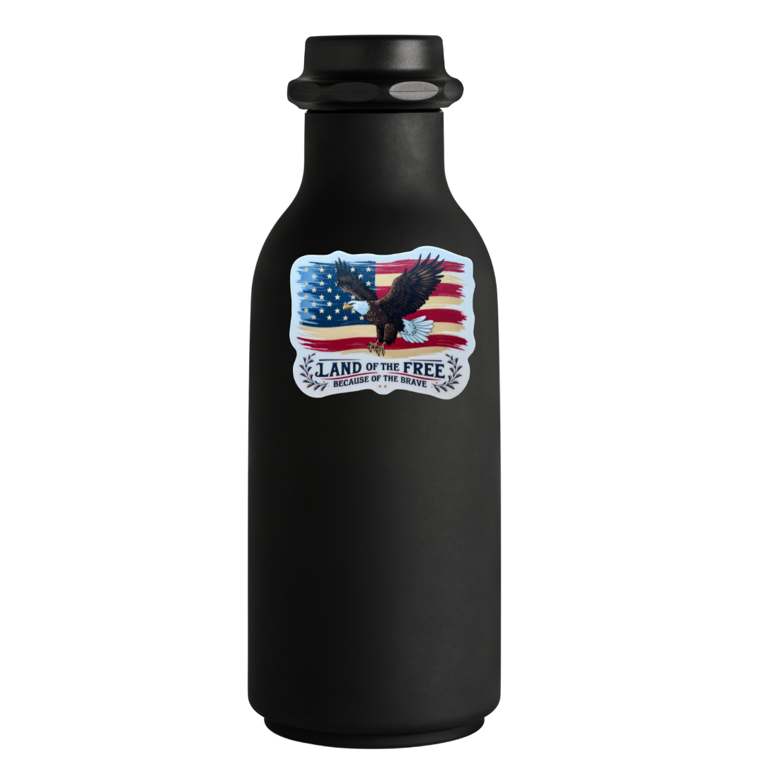 STICKER - Land of the Free Because of the Brave
