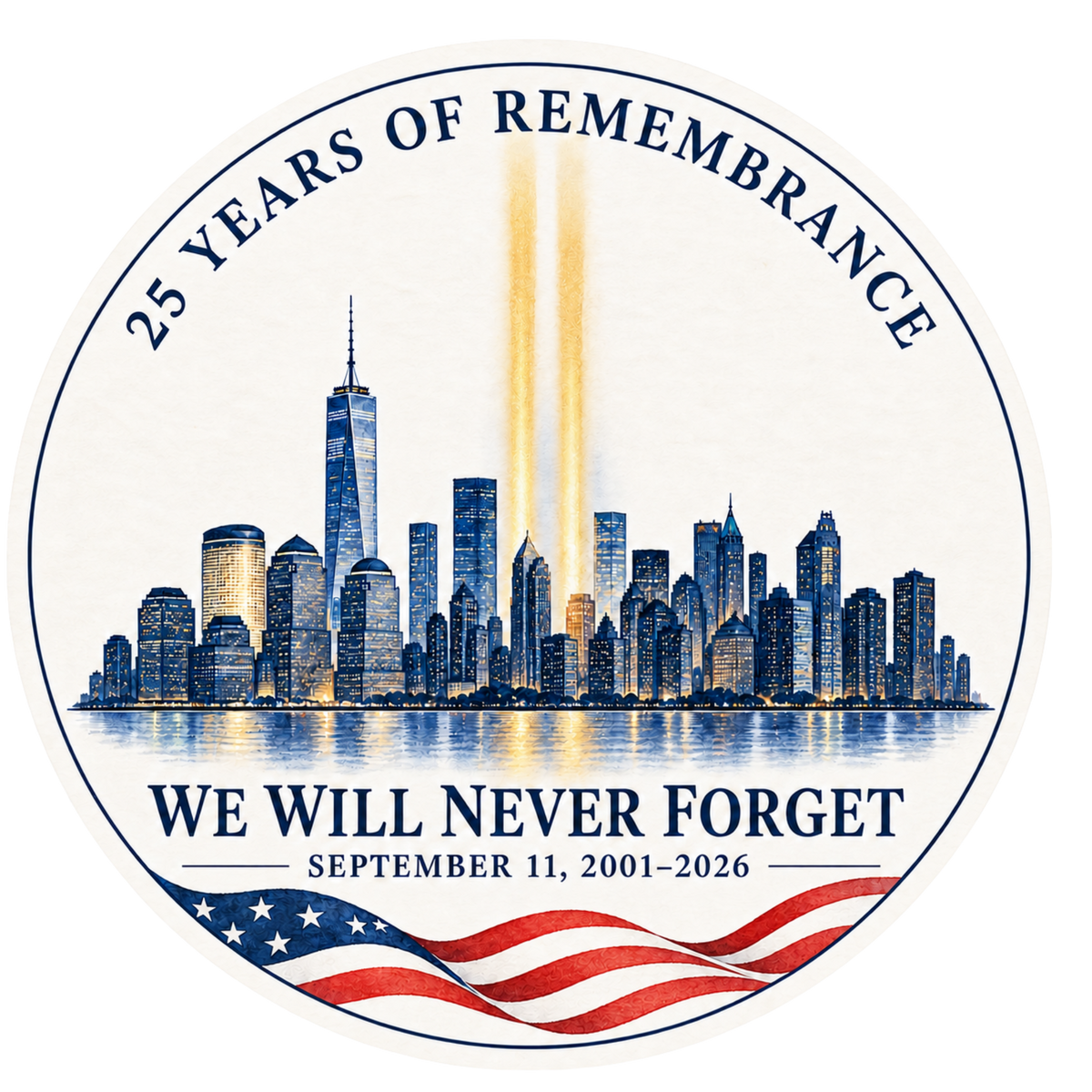 STICKER - 9/11 25 Year Anniversary