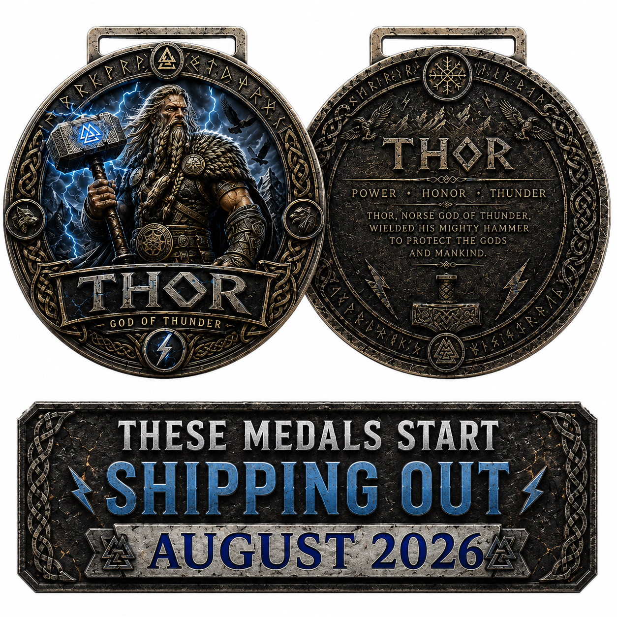 Thor Virtual Race 2026 | 1M 5K 10K 13.1 26.2 | Gods & Warriors Series