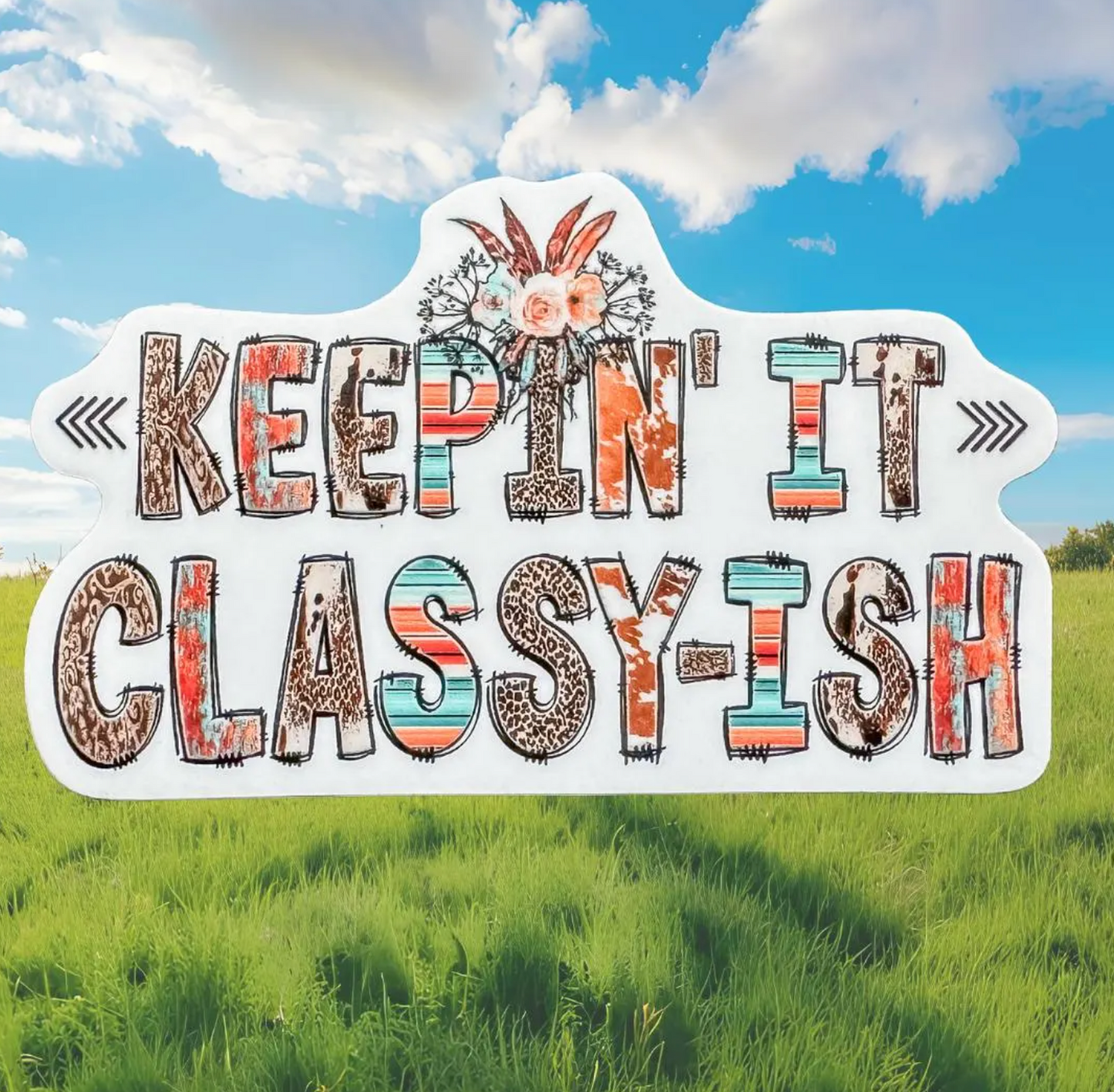 STICKER - Keeping It Classy-ish - virtualrunevent
