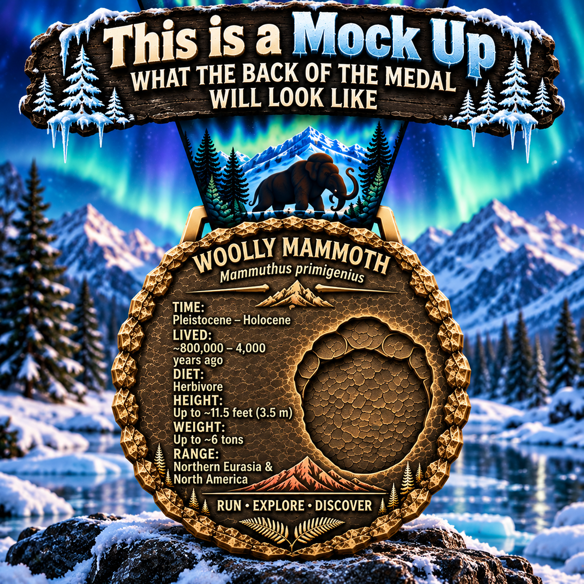 Woolly Mammoth Virtual Race – Prehistoric Miles Series | 1M 5K 10K 13.1 26.2