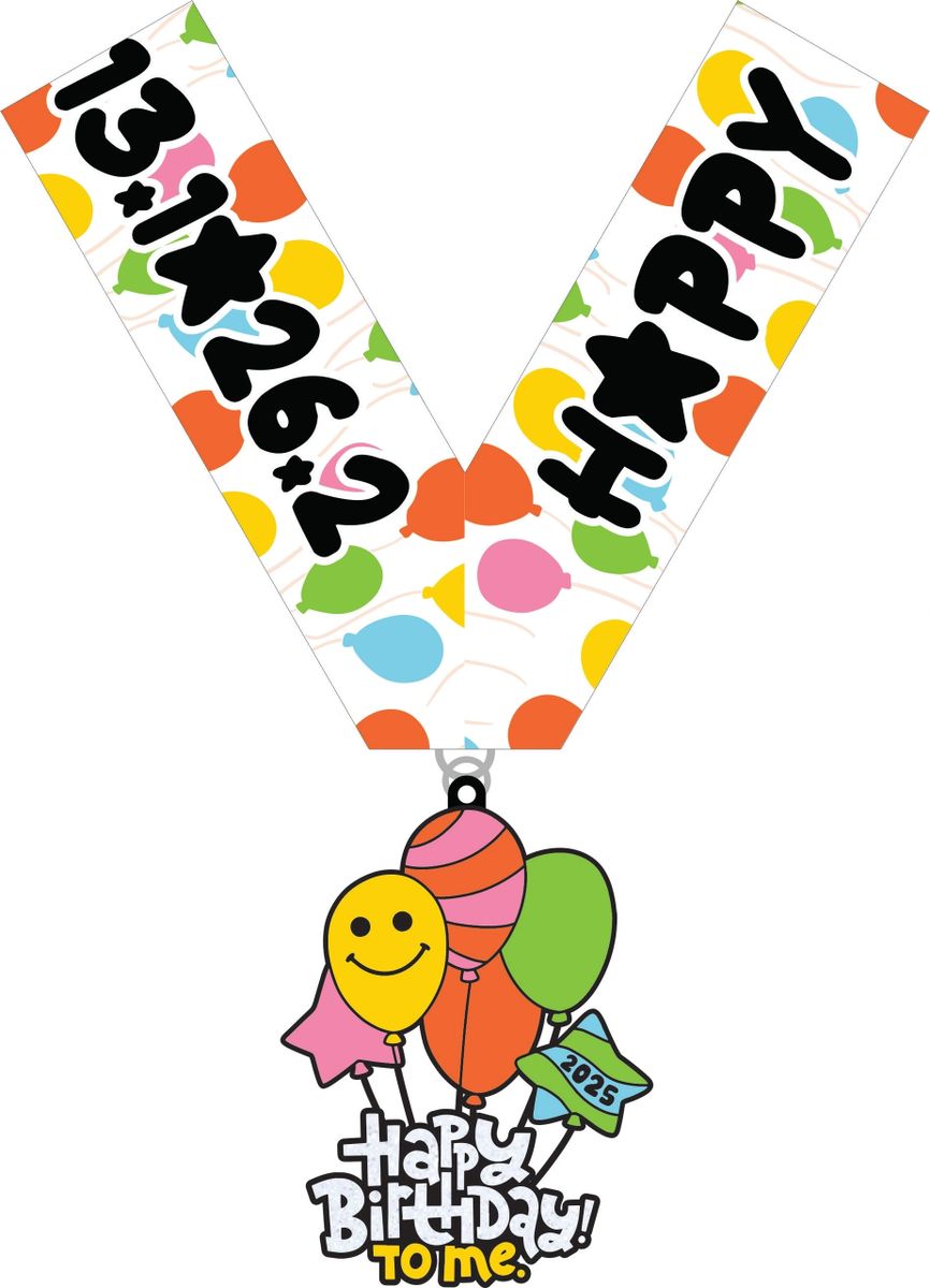 2025 Happy Birthday To Me 2025- Benefitting Make a Wish Foundation - virtualrunevent