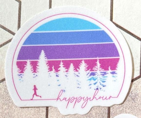 Happy Hour Sticker - virtualrunevent