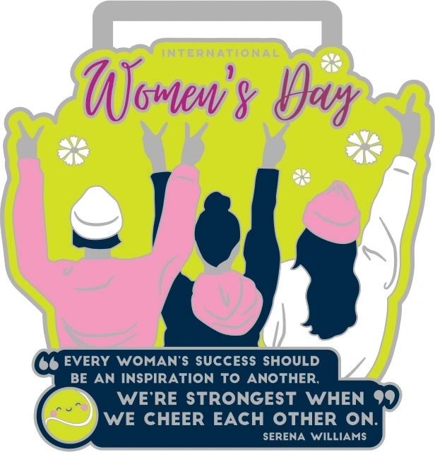 2025 International Women's Day 1M 5K 10K 13.1 26.2 - virtualrunevent