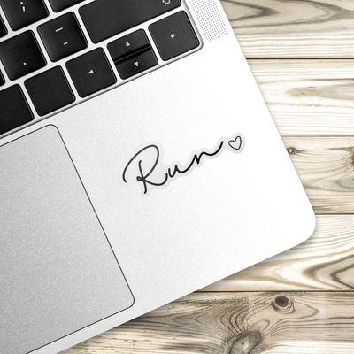 STICKER: Run with Heart Sticker - virtualrunevent