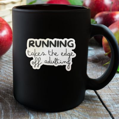 STICKER: Running Takes The Edge Off Adulting - virtualrunevent
