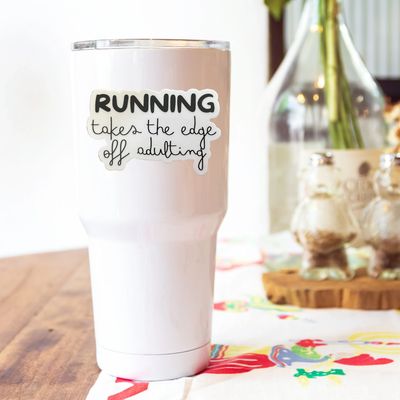 STICKER: Running Takes The Edge Off Adulting - virtualrunevent