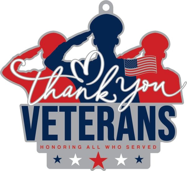 2025 Veterans Day 1M 5K 10K 13.1 26.2- Benefitting the DAV (Disabled American Veterans) Charitable Service Trust - starts shipping out September 2025 - virtualrunevent