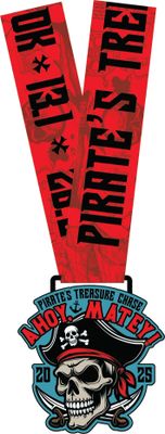 2025 Pirate's Treasure Chase 1M 5K 10K 13.1 26.2- Benefitting American Foundation for Suicide Prevention - starts shipping out mid-July 2025 - virtualrunevent