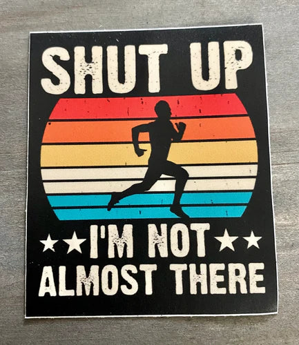 running sticker, runner sticker, running gift