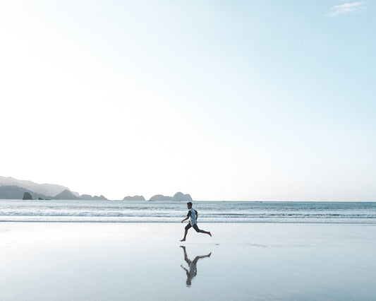 person walking on beach during daytime