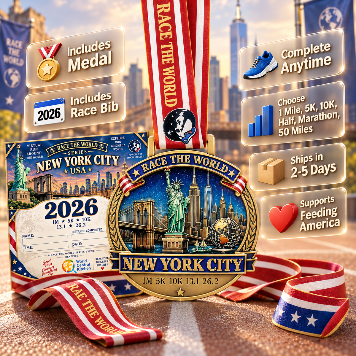 New York City Virtual Race 2026 | 1M, 5K, 10K & More