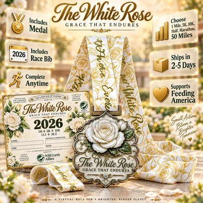 White Rose – Grace That Endures Virtual Race 2026 | 1M 5K 10K 13.1 26.2