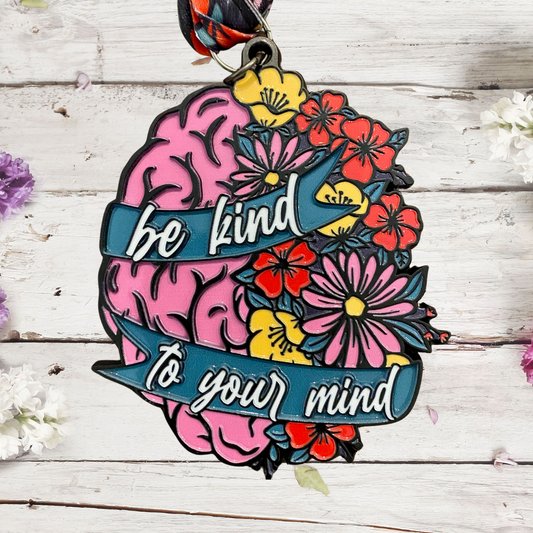 2025 Be Kind to Your Mind 1M 5K 10K 13.1 26.2- Benefitting Mental Health America - starts shipping out mid-March - virtualrunevent