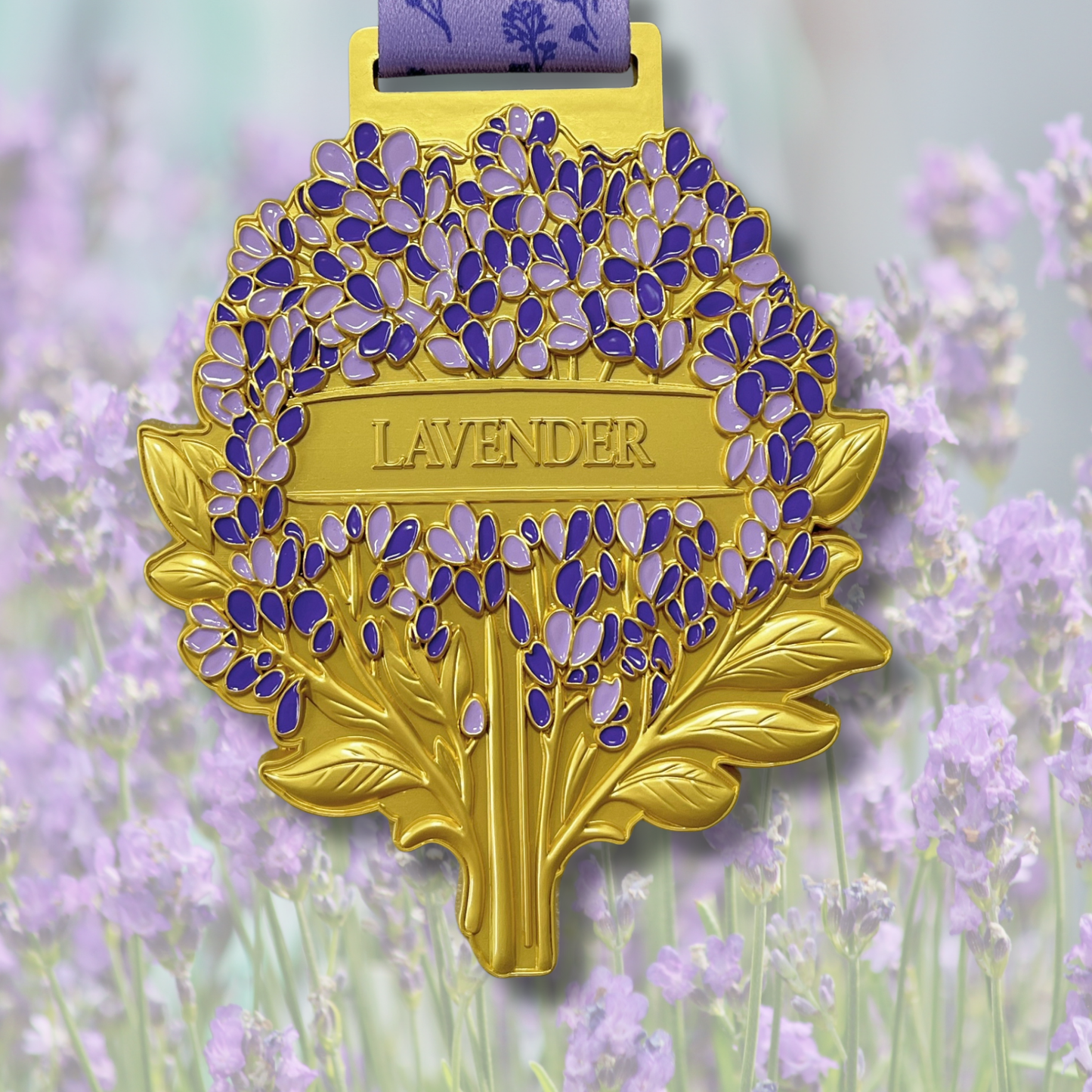 Lavender Race 2026 virtual collection by virtualrunevent featuring a floral-themed digital artwork with lavender flowers.
