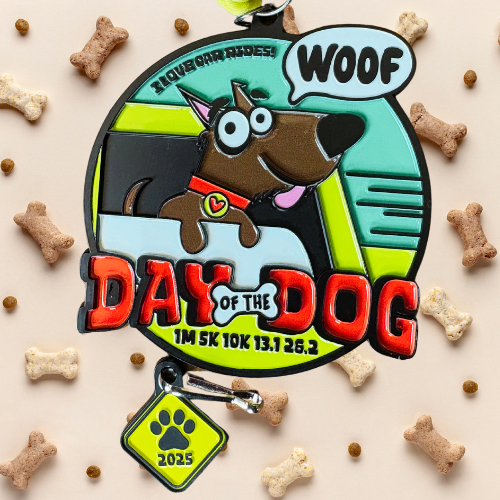 2025 Day of the Dog 1M 5K 10K 13.1 26.2 – Benefitting Freedom Service Dogs of America - starts shipping out May 2025