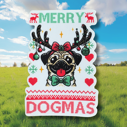STICKER - Merry Dogmas - virtualrunevent
