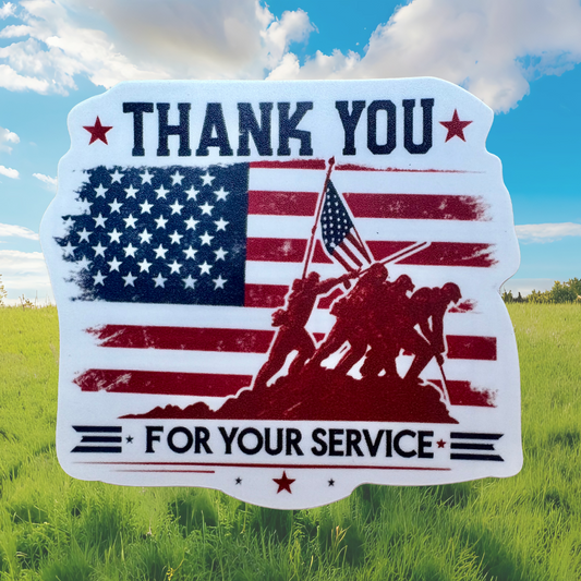 STICKER - Thank You For Your Service - virtualrunevent