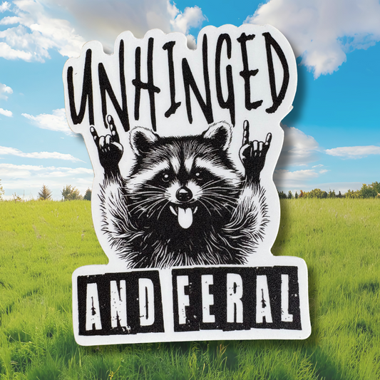 STICKER - Unhinged and Feral - virtualrunevent