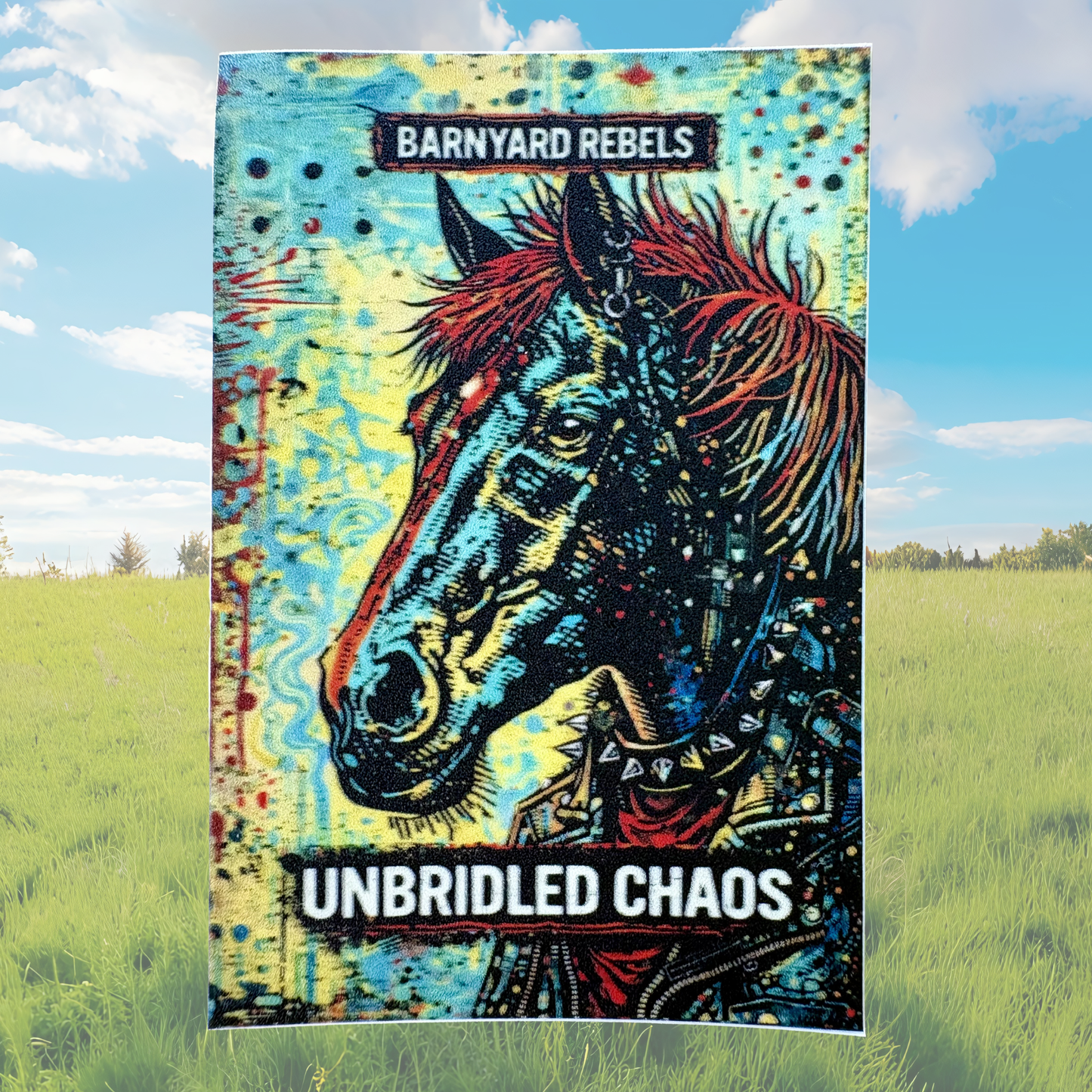 Barnyard Rebels Series medal featuring colorful barnyard animal illustrations, awarded by VirtualRunEvent.