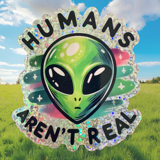 STICKER -  Humans Aren't Real - virtualrunevent