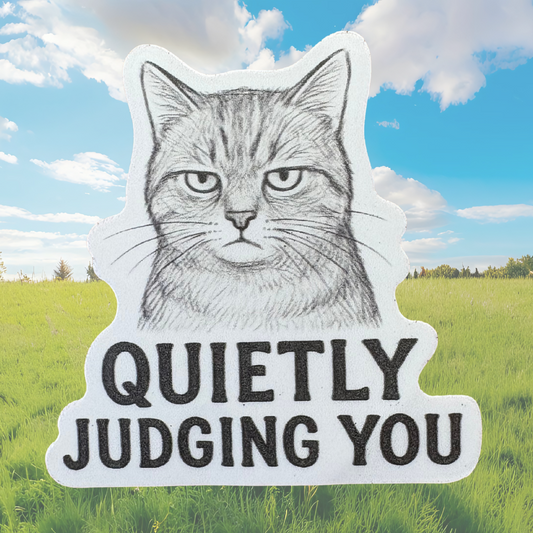 STICKER - Quietly Judging You Cat - virtualrunevent