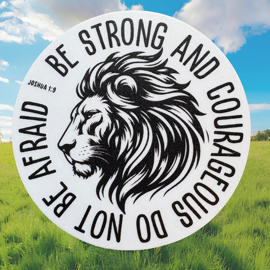 STICKER -  Be Strong and Courageous - virtualrunevent