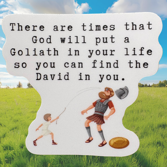STICKER -  David and Goliath - virtualrunevent