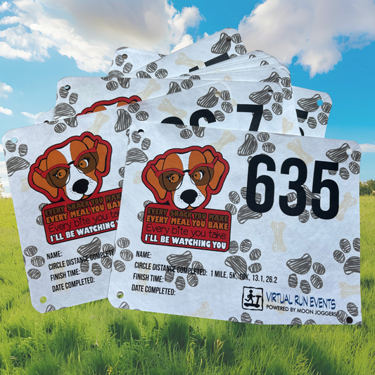 BIBS - Pack of TEN - I'll Be Watching You (Dog Day) - virtualrunevent