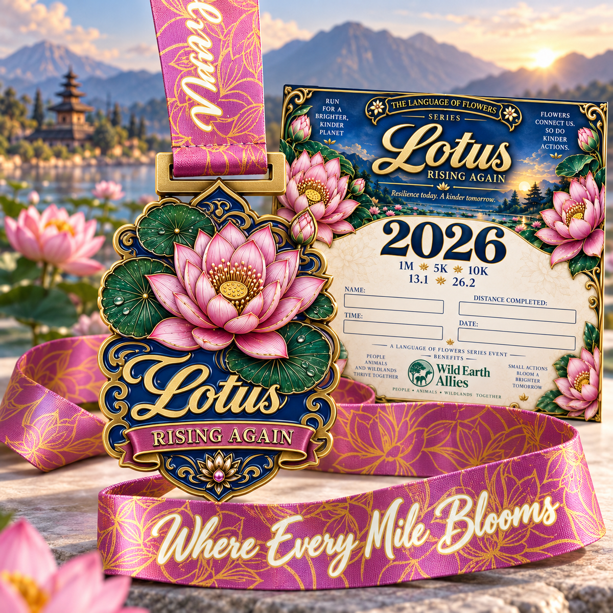 Lotus – Rising Again Virtual Race 2026 | 1M 5K 10K 13.1 26.2