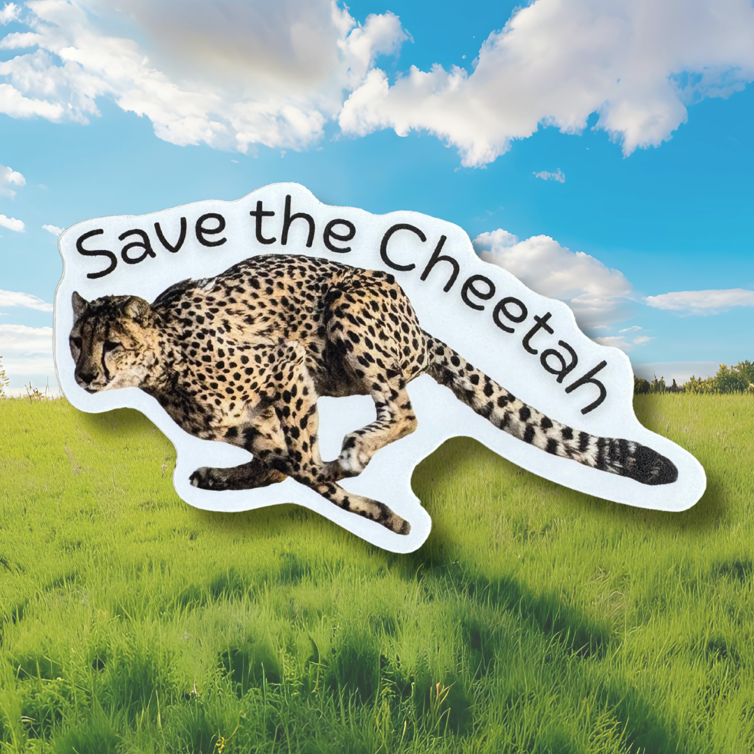 STICKER - Save the Cheetah - virtualrunevent