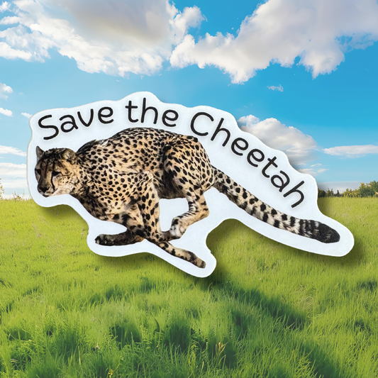 STICKER - Save the Cheetah - virtualrunevent