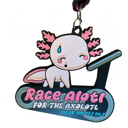 2025 Race Alotl for the Axolotl 1M 5K 10K 13.1 26.2 - Benefits World Wildlife Fund - Starts Shipping Out mid-June 2025