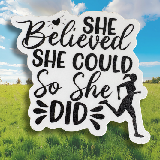 STICKER - SHE BELIEVED - virtualrunevent