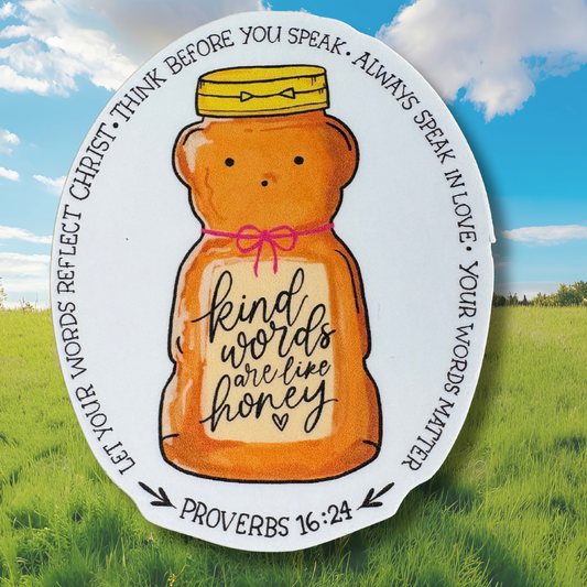STICKER - Kind Words are Like Honey - virtualrunevent