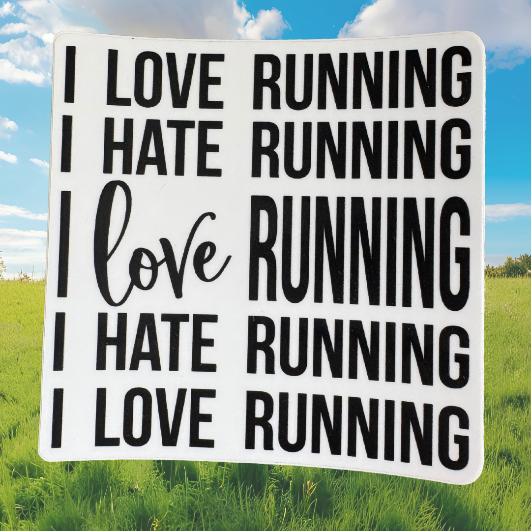 STICKER: I Love/Hate Running